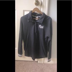 Pink By Victoria’s Secret Quarter Button Jacket